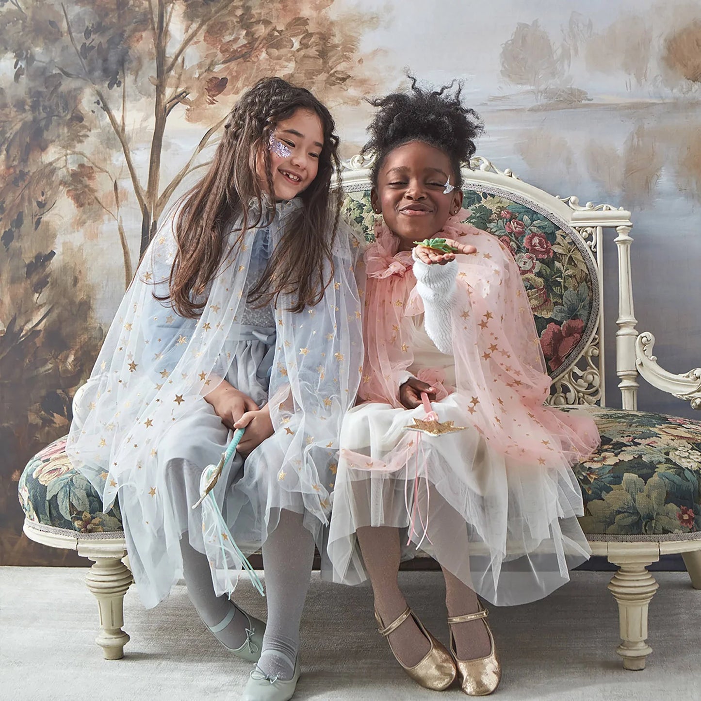 Meri Meri Pink Star Tulle Cape