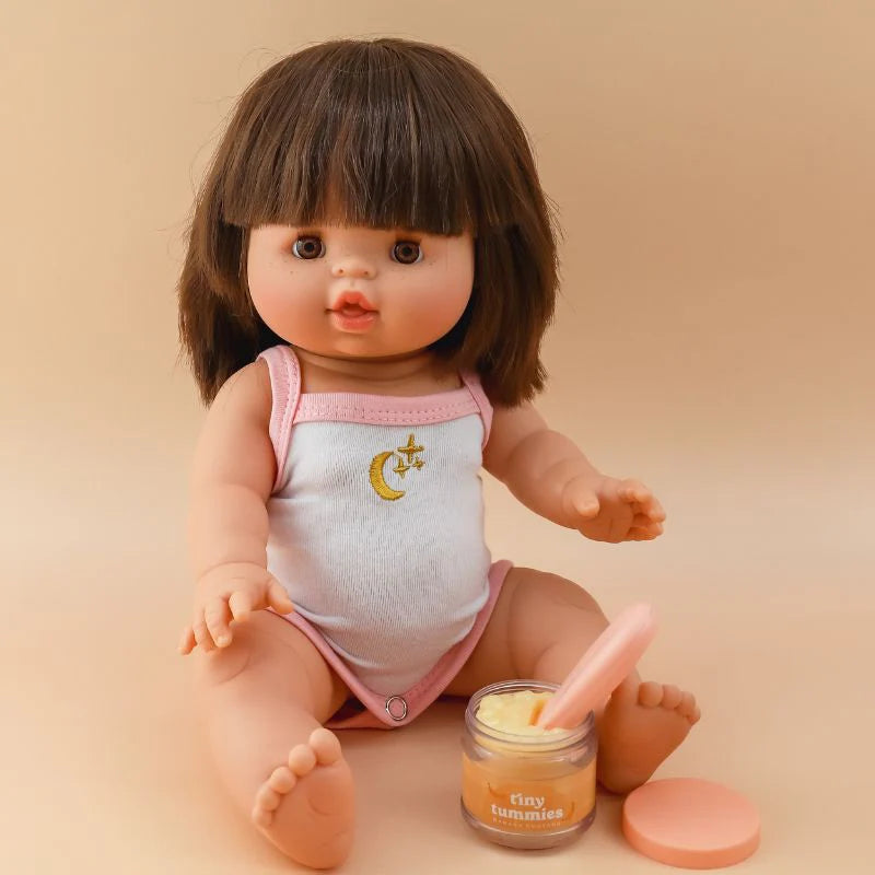 Tiny Harlow Tiny Tummies Banana Custard Food Jar & Spoon Set