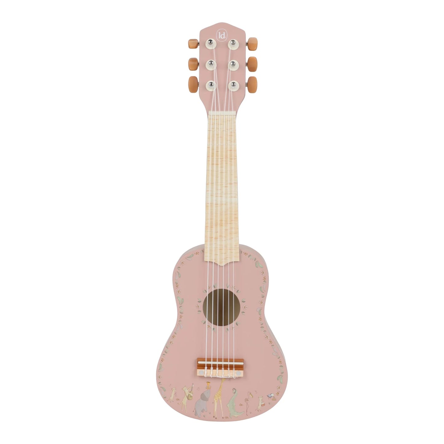Little Dutch Wooden Guitar Pink - Safari Friends FSC