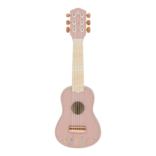 Little Dutch Wooden Guitar Pink - Safari Friends FSC