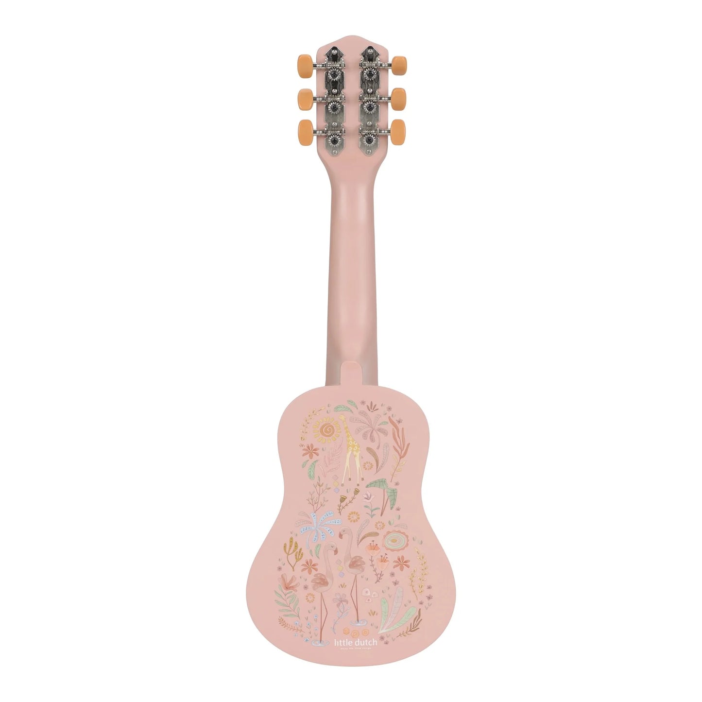 Little Dutch Wooden Guitar Pink - Safari Friends FSC