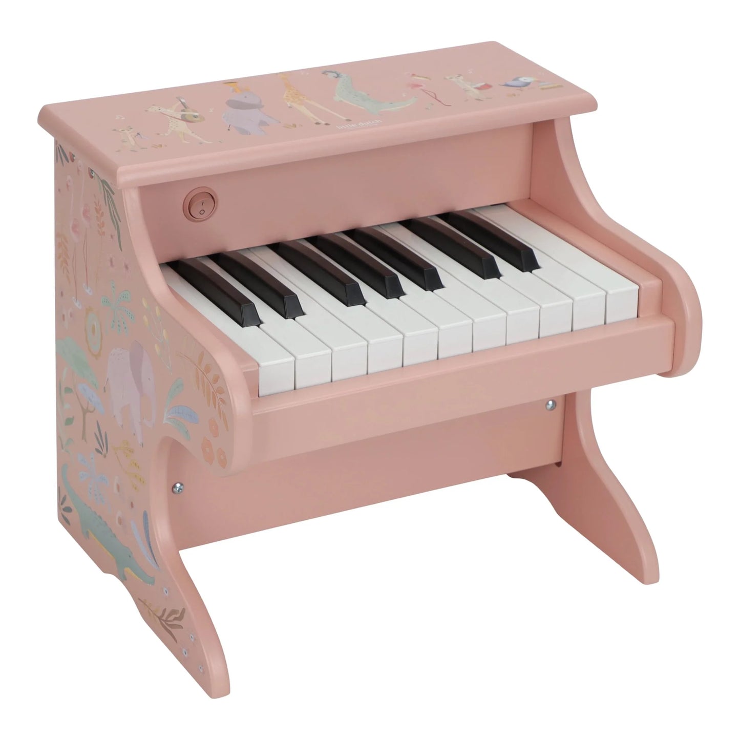 Little Dutch Wooden Piano Pink - Safari Friends