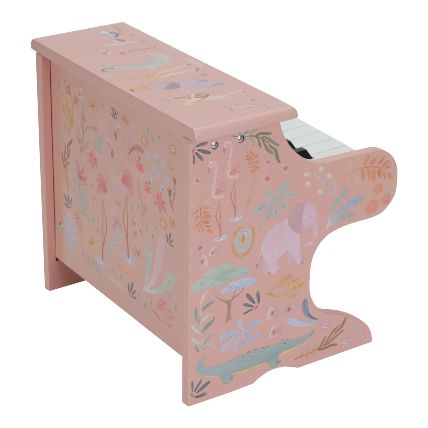 Little Dutch Wooden Piano Pink - Safari Friends