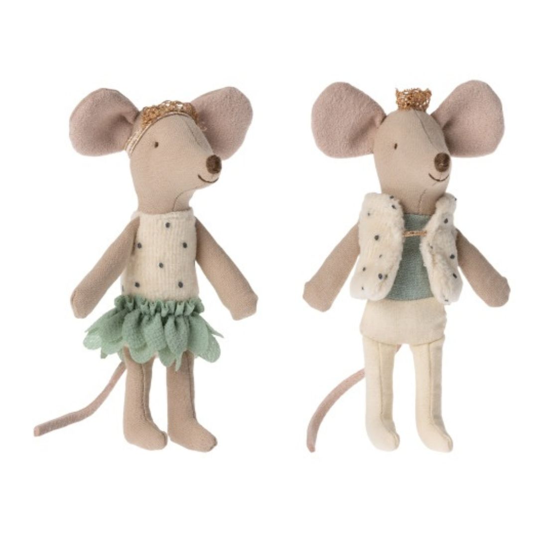 Maileg royal twins prince and princess matchbox mouse toy